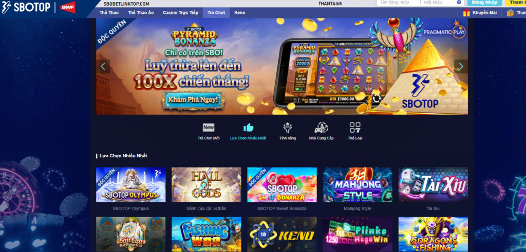 Cá cược online tại thantai68